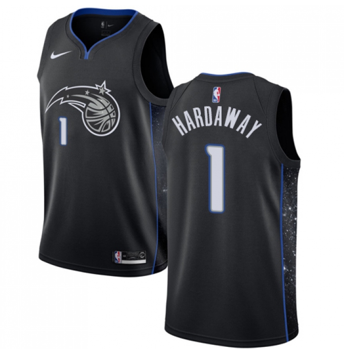 Men's Nike Orlando Magic #1 Penny Hardaway Swingman Black NBA Jersey - City Edition