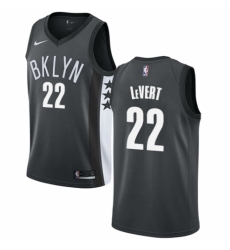 Men's Nike Brooklyn Nets #22 Caris LeVert Swingman Gray NBA Jersey Statement Edition