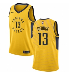 Youth Nike Indiana Pacers #13 Paul George Swingman Gold NBA Jersey Statement Edition