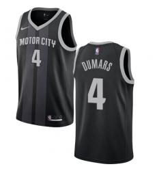 Youth Nike Detroit Pistons #4 Joe Dumars Swingman Black NBA Jersey - City Edition