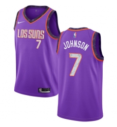 Youth Nike Phoenix Suns #7 Kevin Johnson Swingman Purple NBA Jersey - 2018 19 City Edition