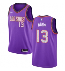 Women's Nike Phoenix Suns #13 Steve Nash Swingman Purple NBA Jersey - 2018  19 City Edition
