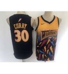 Men's Golden State Warriors #30 Stephen Curry Salute To Service Black Basketbal Jersey