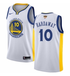 Youth Nike Golden State Warriors #10 Tim Hardaway Authentic White Home 2018 NBA Finals Bound NBA Jersey - Association Edition