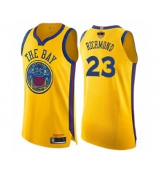Women's Golden State Warriors #23 Mitch Richmond Swingman Gold 2019 Basketball Finals Bound Basketball Jersey - City Edition