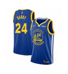 Youth Golden State Warriors #24 Rick Barry Swingman Royal Finished Basketball Jersey - Icon Edition