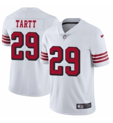 Youth Nike San Francisco 49ers #29 Jaquiski Tartt Limited White Rush Vapor Untouchable NFL Jersey