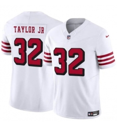 Men's San Francisco 49ers #32 Patrick Taylor Jr New White 2024 F.U.S.E. Vapor Untouchable Limited Stitched Football Jersey