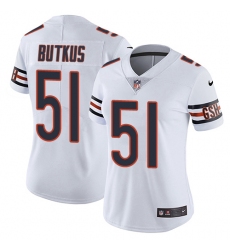 Women's Nike Chicago Bears #51 Dick Butkus Elite White NFL Jersey