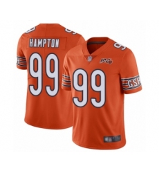 Men's Chicago Bears #99 Dan Hampton Orange Alternate 100th Season Limited Football Jersey