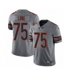 Youth Chicago Bears #75 Kyle Long Limited Silver Inverted Legend Football Jersey