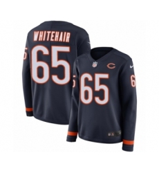 Women's Nike Chicago Bears #65 Cody Whitehair Limited Navy Blue Therma Long Sleeve NFL Jersey