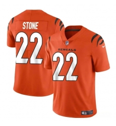 Men's Cincinnati Bengals #22 Geno Stone Orange Vapor Untouchable Limited Football Stitched Jersey