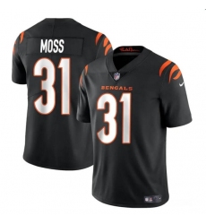 Men's Cincinnati Bengals #31 Zack Moss Black Vapor Untouchable Limited Stitched Jersey