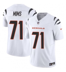 Men's Cincinnati Bengals #71 Amarius Mims White 2024 Draft F.U.S.E Vapor Untouchable Limited Football Stitched Jersey