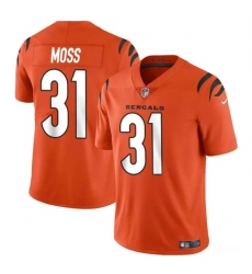 Youth Cincinnati Bengals #31 Zack Moss Orange Vapor Untouchable Limited Stitched Jersey