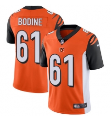 Youth Nike Cincinnati Bengals #61 Russell Bodine Vapor Untouchable Limited Orange Alternate NFL Jersey