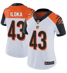 Women's Nike Cincinnati Bengals #43 George Iloka Vapor Untouchable Limited White NFL Jersey