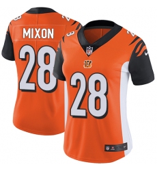 Women's Nike Cincinnati Bengals #28 Joe Mixon Elite Orange Alternate NFL Jersey