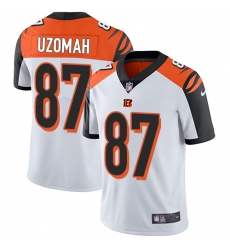Youth Nike Cincinnati Bengals #87 C.J. Uzomah Vapor Untouchable Limited White NFL Jersey