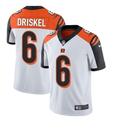 Men's Nike Cincinnati Bengals #6 Jeff Driskel Vapor Untouchable Limited White NFL Jersey