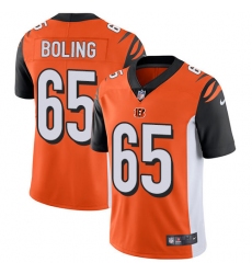 Men's Nike Cincinnati Bengals #65 Clint Boling Vapor Untouchable Limited Orange Alternate NFL Jersey