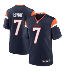 Men's Nike John Elway Navy Denver Broncos Alternate Retired Player Game Jersey