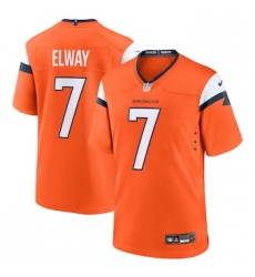 Men's Nike John Elway Orange Denver Broncos Retired Player Game Jersey