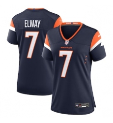 Women's Nike John Elway Navy Denver Broncos Retired Player Alternate Game Jersey