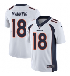 Youth Nike Denver Broncos #18 Peyton Manning White Vapor Untouchable Limited Player NFL Jersey