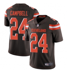 Men's Nike Cleveland Browns #24 Ibraheim Campbell Brown Team Color Vapor Untouchable Limited Player NFL Jersey