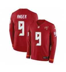 Youth Nike Tampa Bay Buccaneers #9 Bryan Anger Limited Red Therma Long Sleeve NFL Jersey