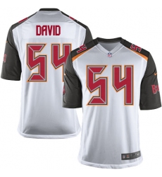 Men's Nike Tampa Bay Buccaneers #54 Lavonte David Game White NFL Jersey