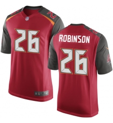 Men's Nike Tampa Bay Buccaneers #26 Josh Robinson Game Red Team Color NFL Jersey