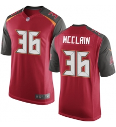 Men's Nike Tampa Bay Buccaneers #36 Robert McClain Game Red Team Color NFL Jersey
