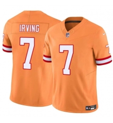 Men's Tampa Bay Buccaneers #7 Bucky Irving Orange F.U.S.E. Throwback Limited Stitched Jersey