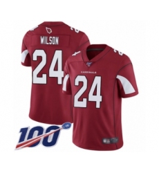 Men's Arizona Cardinals #24 Adrian Wilson Red Team Color Vapor Untouchable Limited Player 100th Season Football Jersey