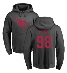 NFL Nike Arizona Cardinals #98 Corey Peters Ash One Color Pullover Hoodie