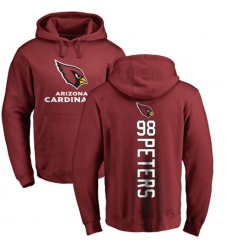 NFL Nike Arizona Cardinals #98 Corey Peters Maroon Backer Pullover Hoodie