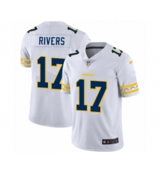 Men's Los Angeles Chargers #17 Philip Rivers White Team Logo Cool Edition Jersey