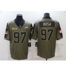 Men's Los Angeles Chargers #97 Joey Bosa Nike Olive 2021 Salute To Service Limited Player Jersey