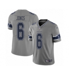 Youth Dallas Cowboys #6 Chris Jones Limited Gray Inverted Legend Football Jersey