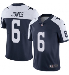 Youth Nike Dallas Cowboys #6 Chris Jones Navy Blue Throwback Alternate Vapor Untouchable Limited Player NFL Jersey