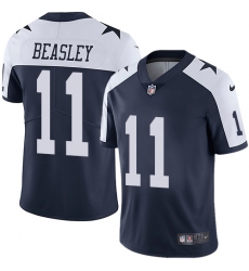 Youth Nike Dallas Cowboys #11 Cole Beasley Navy Blue Throwback Alternate Vapor Untouchable Limited Player NFL Jersey