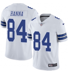 Men's Nike Dallas Cowboys #84 James Hanna White Vapor Untouchable Limited Player NFL Jersey