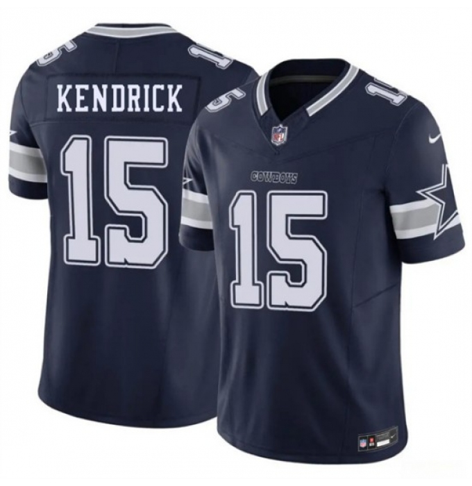 Men's Dallas Cowboys #15 Derion Kendrick Navy 2026 F.U.S.E Vapor Untouchable Limited Stitched Football Jersey