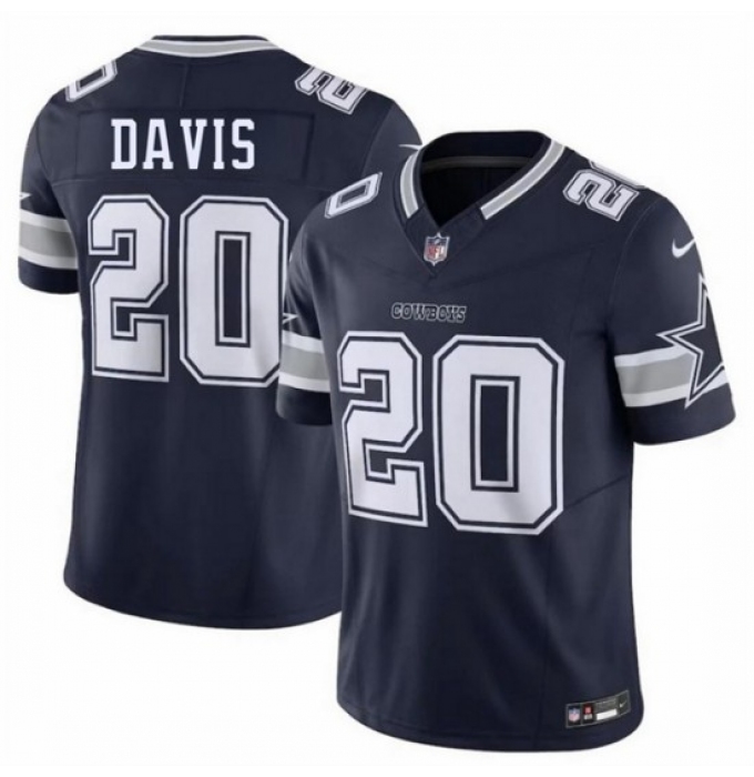 Men's Dallas Cowboys #20 Malik Davis Navy 2026 F.U.S.E. Vapor Untouchable Limited Stitched Football Jersey