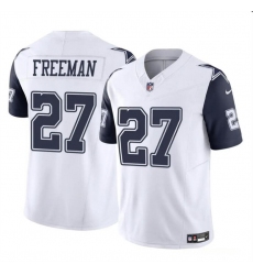 Men's Dallas Cowboys #27 Royce Freeman White 2023 F.U.S.E Color Rush Limited Football Stitched Jersey