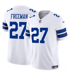 Men's Dallas Cowboys #27 Royce Freeman White 2023 F.U.S.E Vapor Limited Football Stitched Jersey