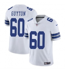 Men's Dallas Cowboys #60 Tyler Guyton White 2024 Draft Vapor Untouchable Limited Football Stitched Jersey